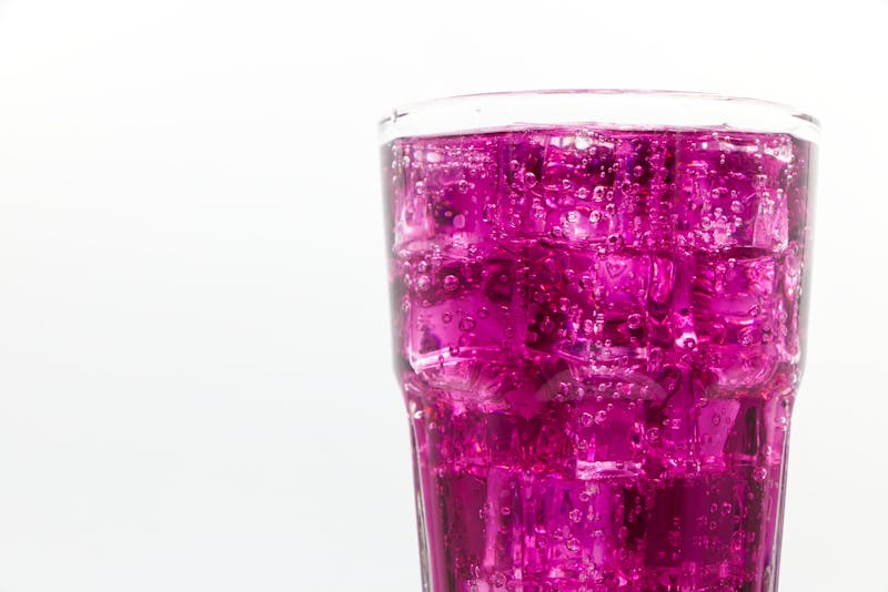 Italian soda with flavored syrup and sparkling water