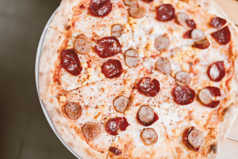 pepperoni pizza loaded with premium pepperoni slices